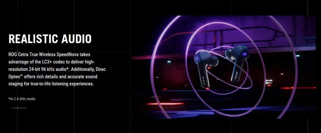 audio features of rog cetra speednova