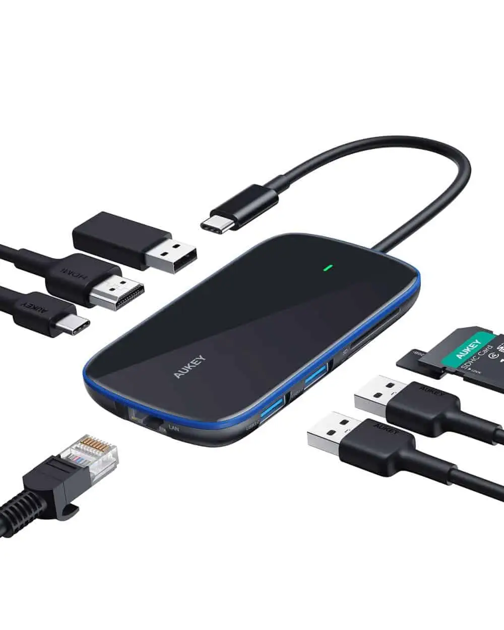 aukey link pd pro usb c hub