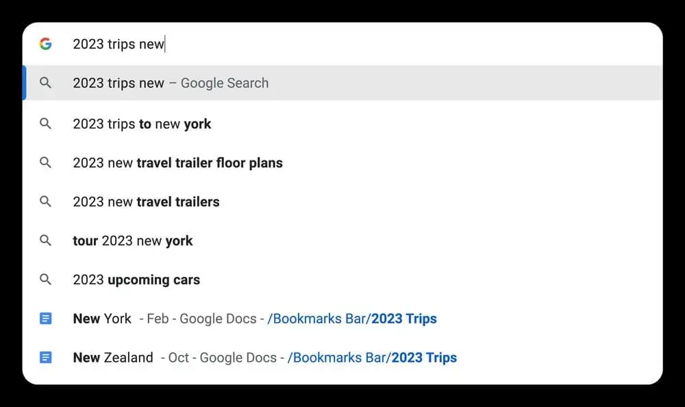 better bookmark searches google chrome