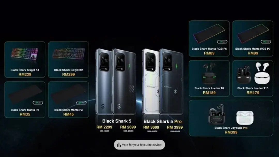 black shark 5 series free gifts