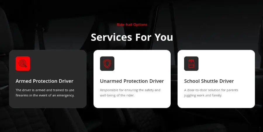 black wolf ride hailing options