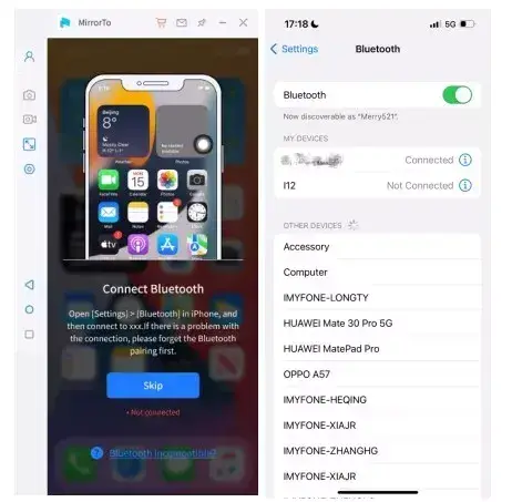 bluetooth pairing your device and computer