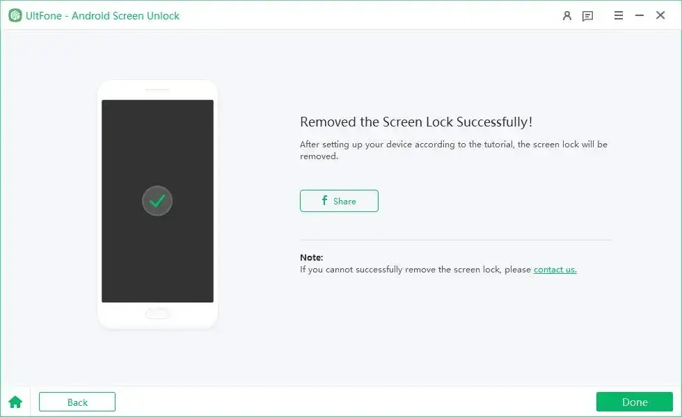 bypassed screen lock