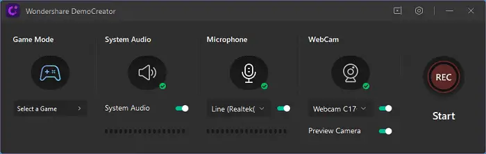 capture video game democreator 2