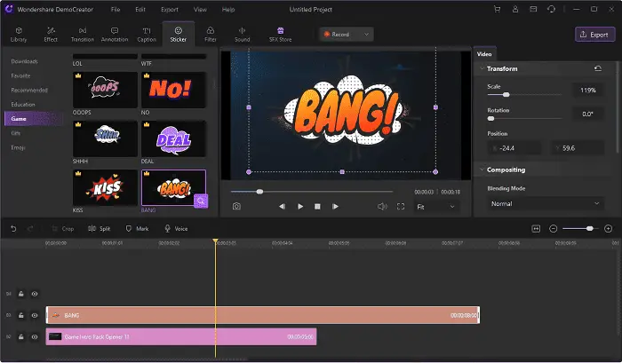 capture video game democreator 7