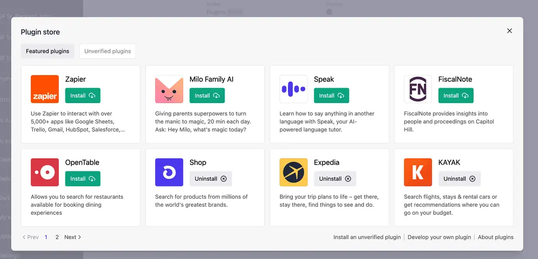 chatgpt plugins