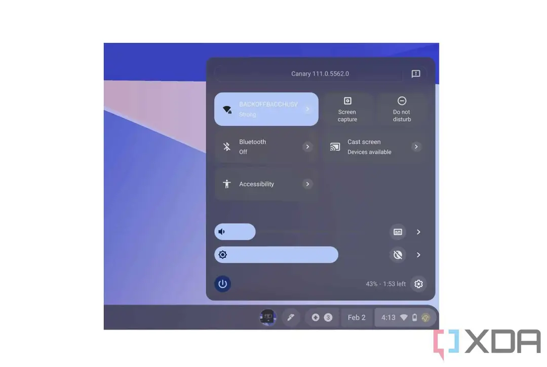 chromeos sliders