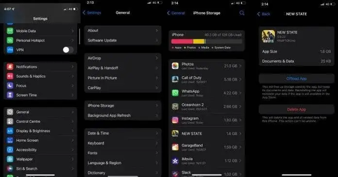 clear cache of apps in iphone