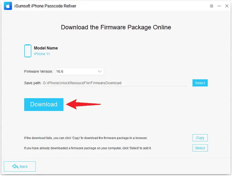 click download