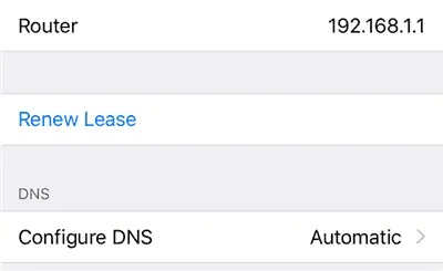 configuring dns on locked icloud
