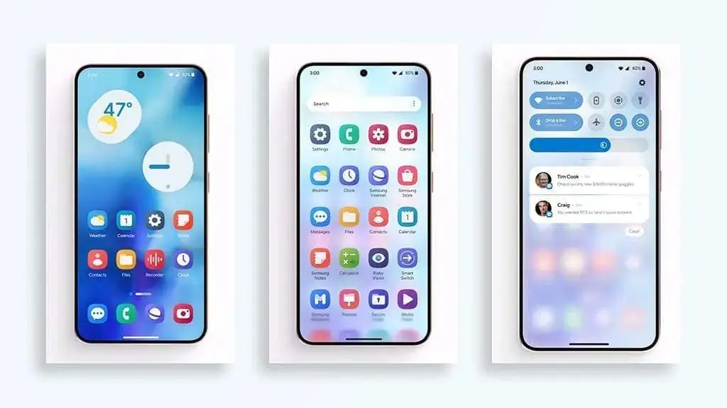 customization features on one ui 61