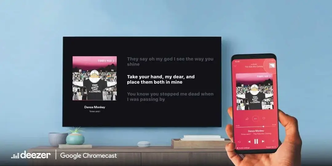 deezer chromecast lyrics 1