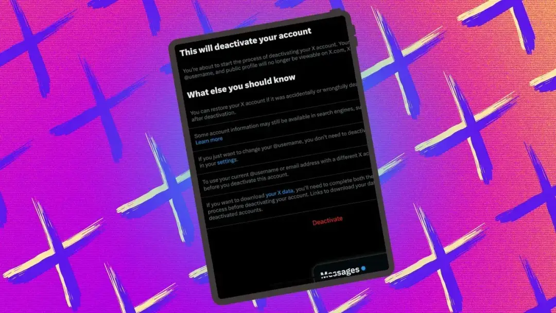 delete x