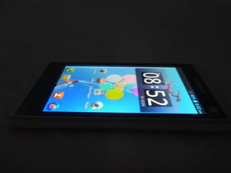 display angle steep side view