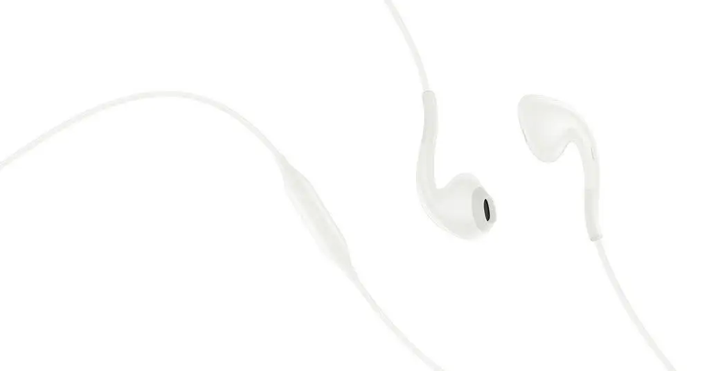 earphone set white