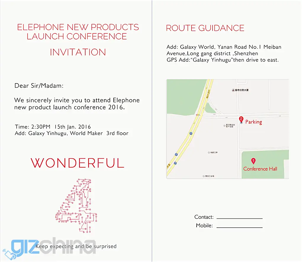 elephone p9000 invite