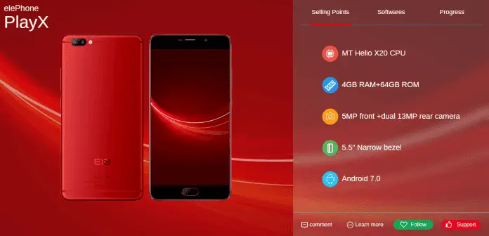 elephone playx