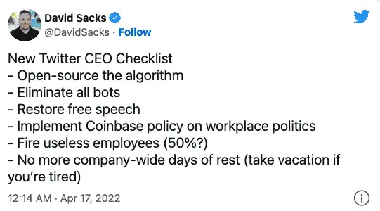 elon musk and sacks a