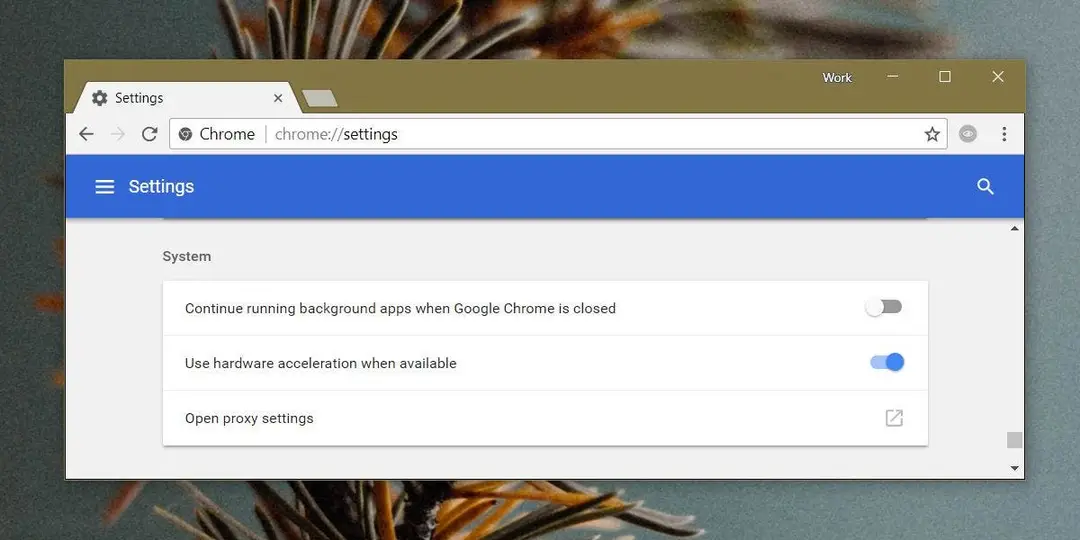 enable hardware acceleration on google chrome to stop youtube videos from lagging