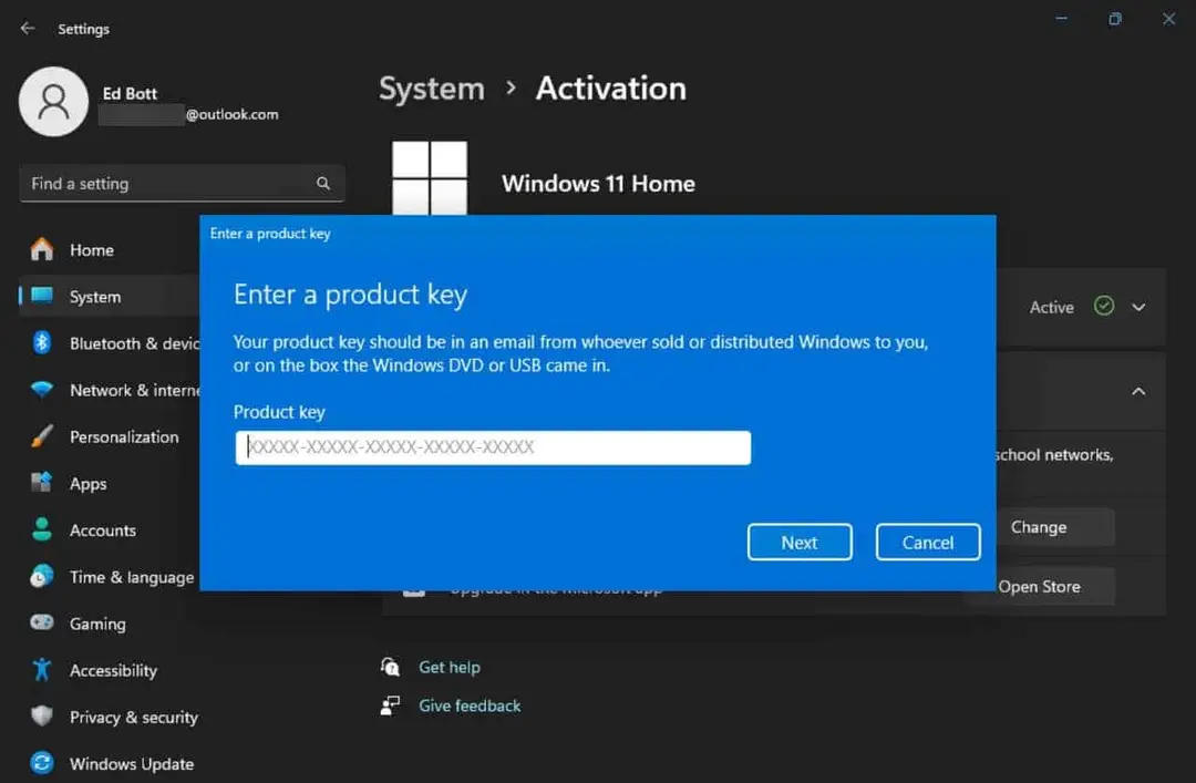 enter pro upgrade key
