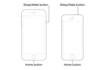 force restart for iphone 6 and earlier