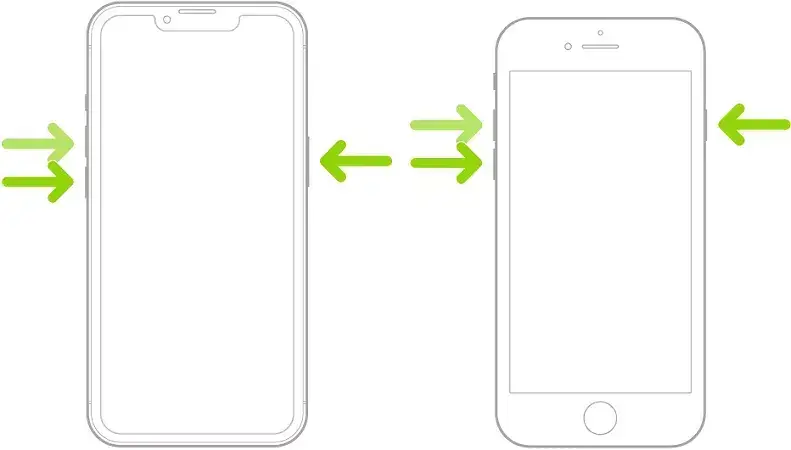 force restart iphone for stuck in preparing update
