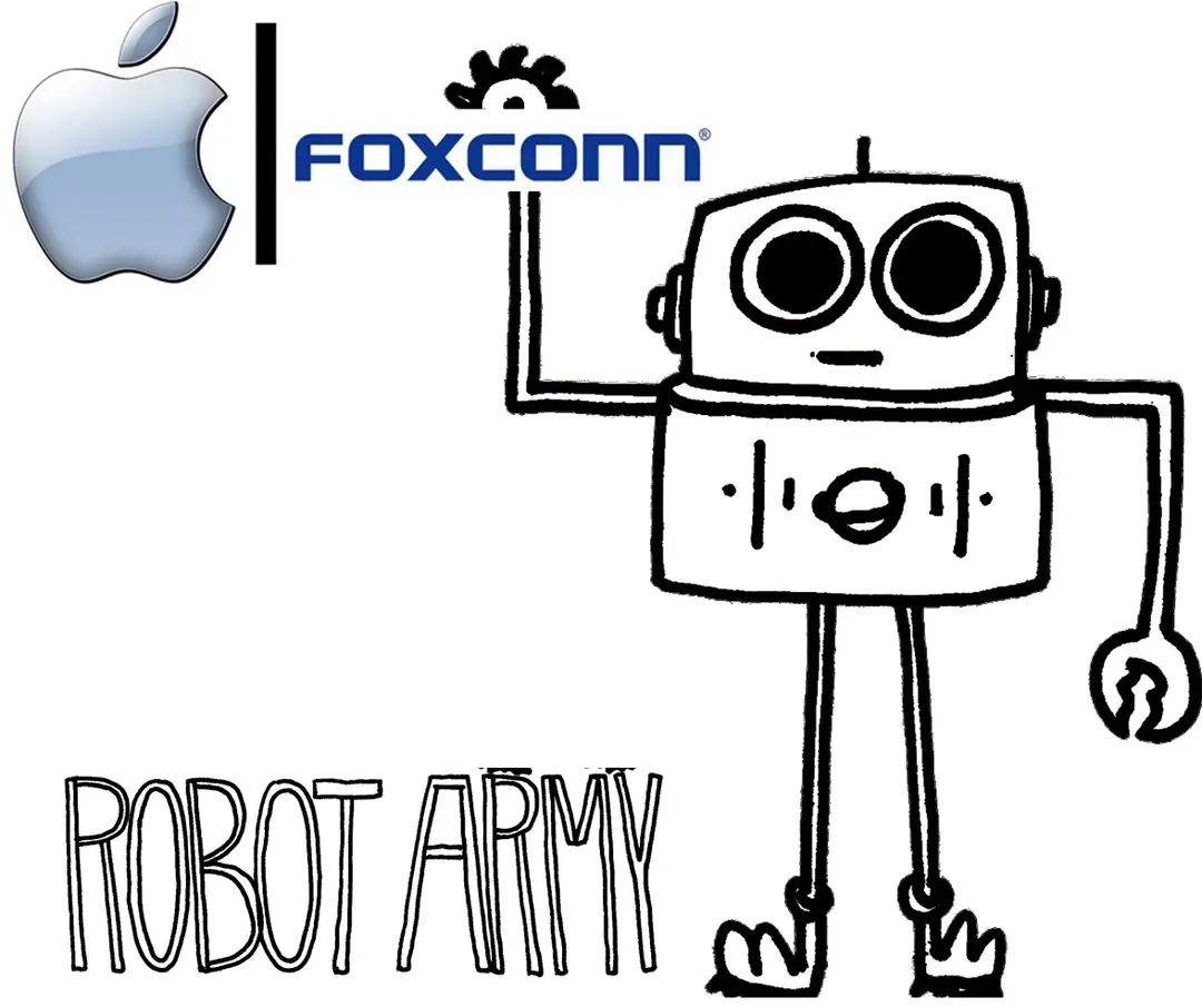 foxconn apple robot army