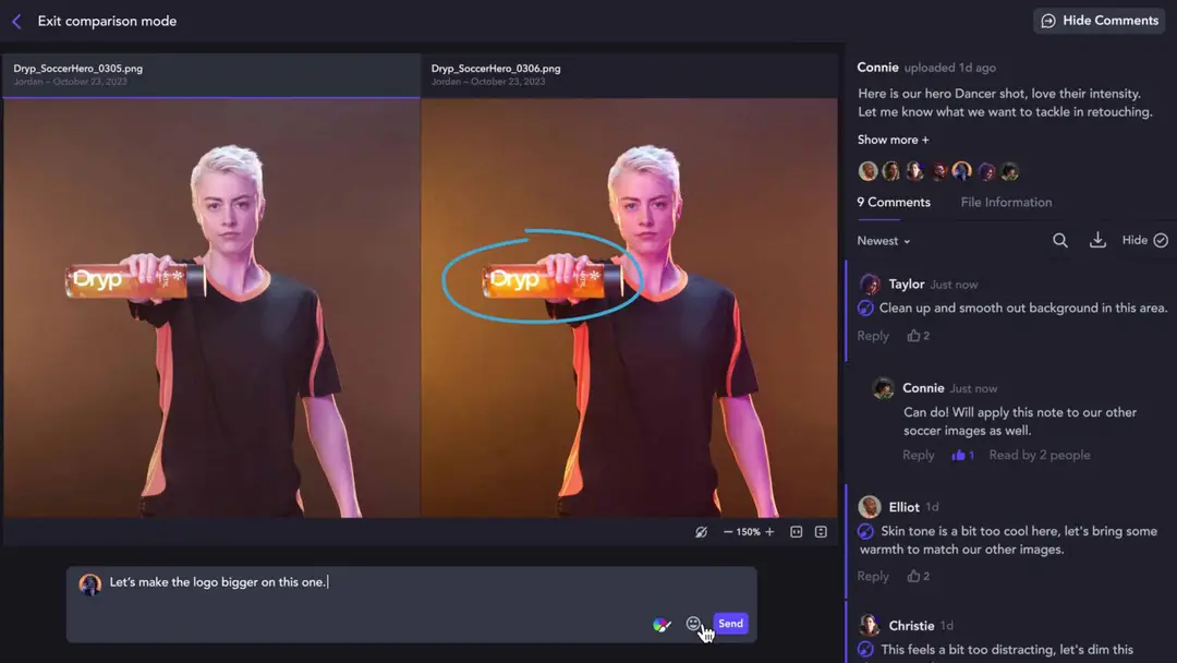 frameio adobe comment faster scaled