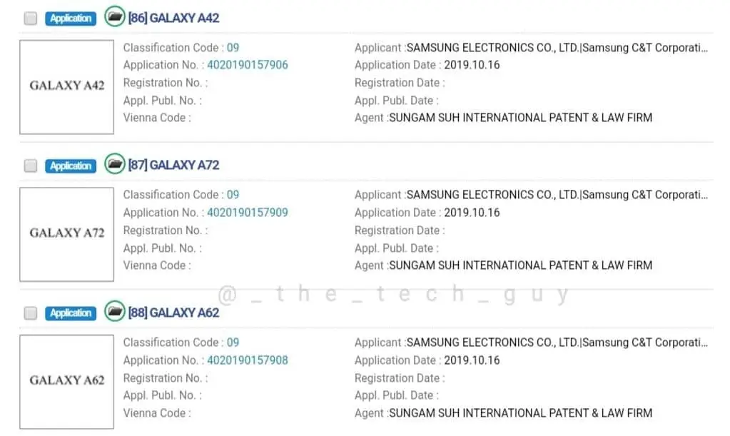 galaxy a28 trademark
