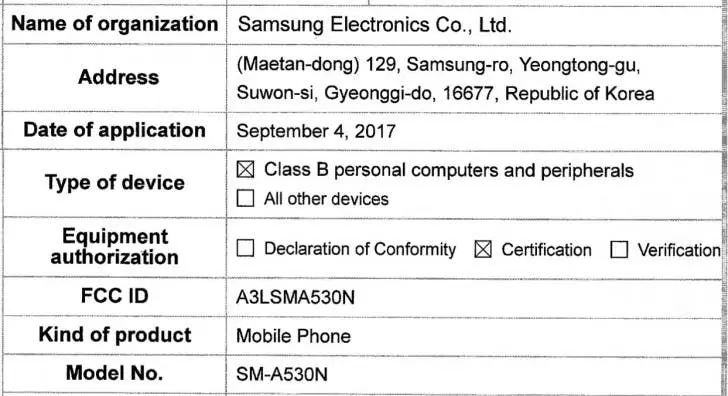 galaxy a5 2018