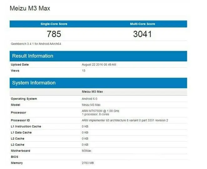 geekbench m3 max