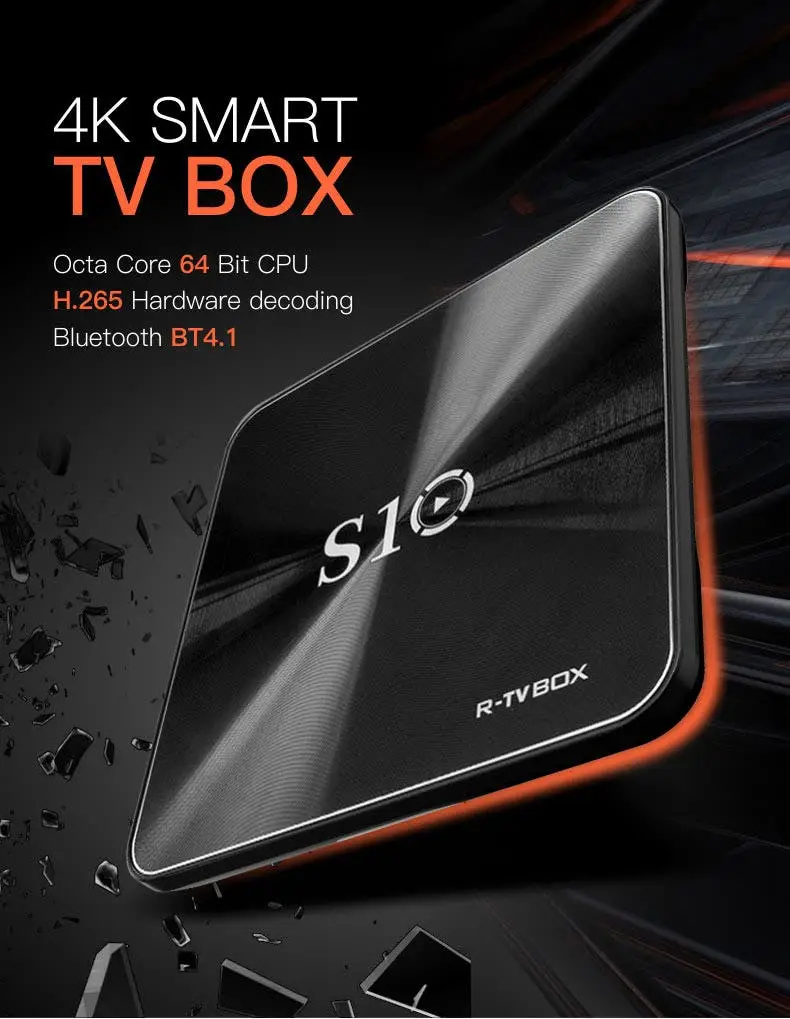 geekbuying r tv box s10 kod17 3 ddr4 3gb emmc 16gb tv box 419907