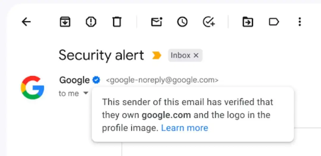 gmail checkmark