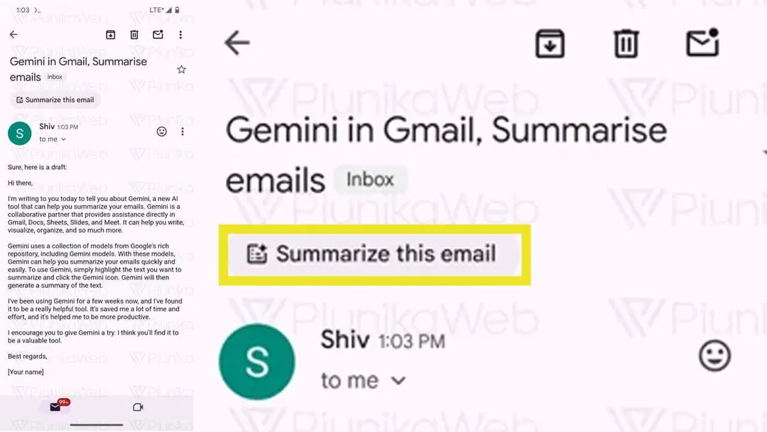 gmail yapay zeka ozetle
