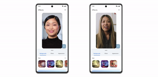google meet stacked effects and emoji