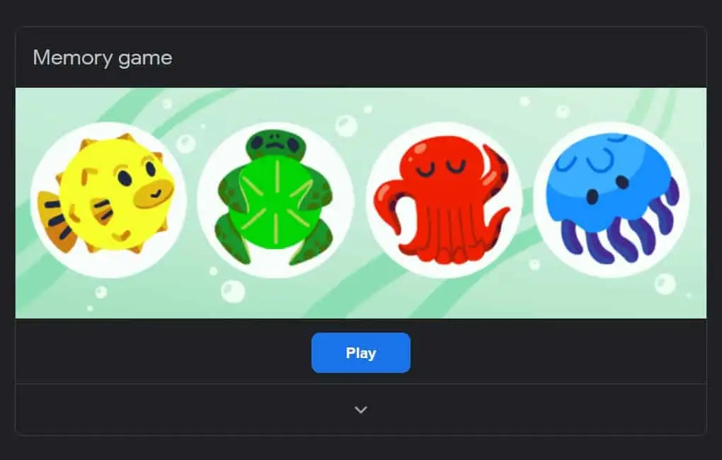 google memory game