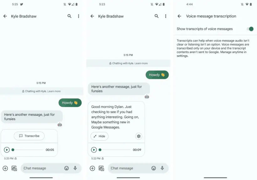 google messages vt