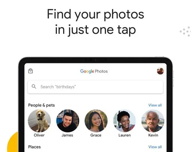 google photos search