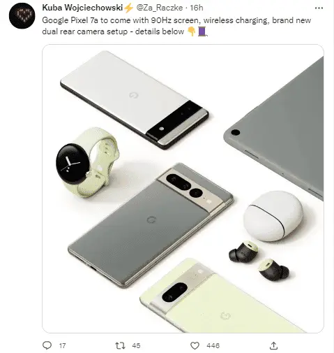 google pixel 7a