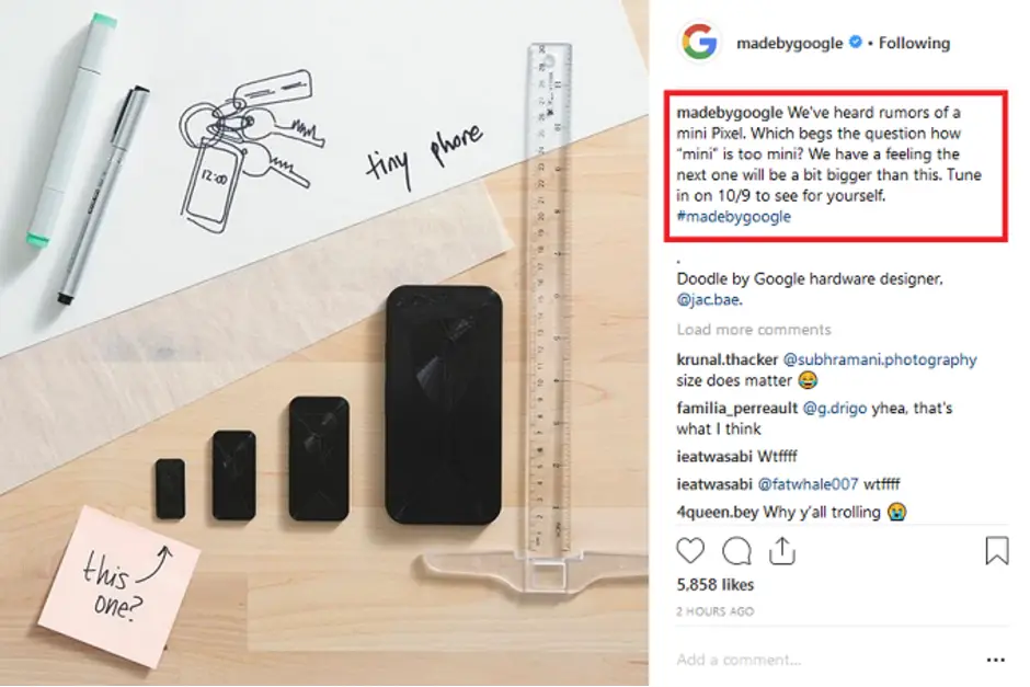 google pixel mini