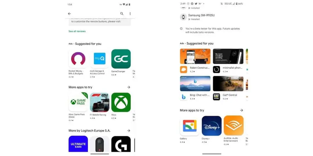 google play store ads
