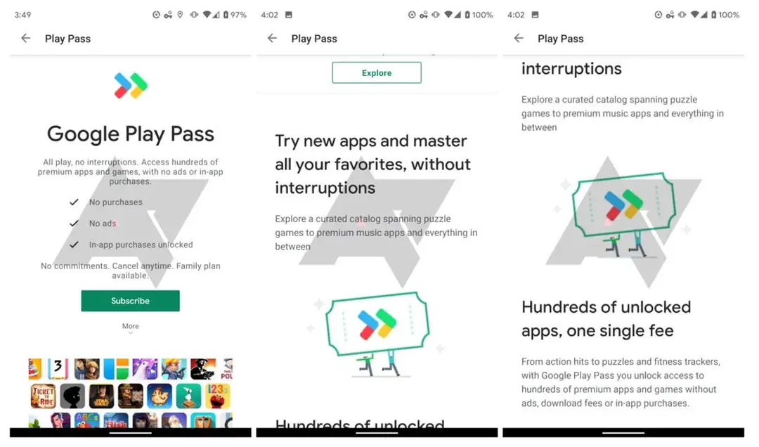 googleplay pass