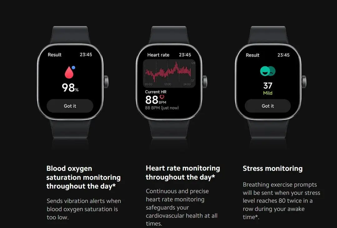 health tracking of watch 4
