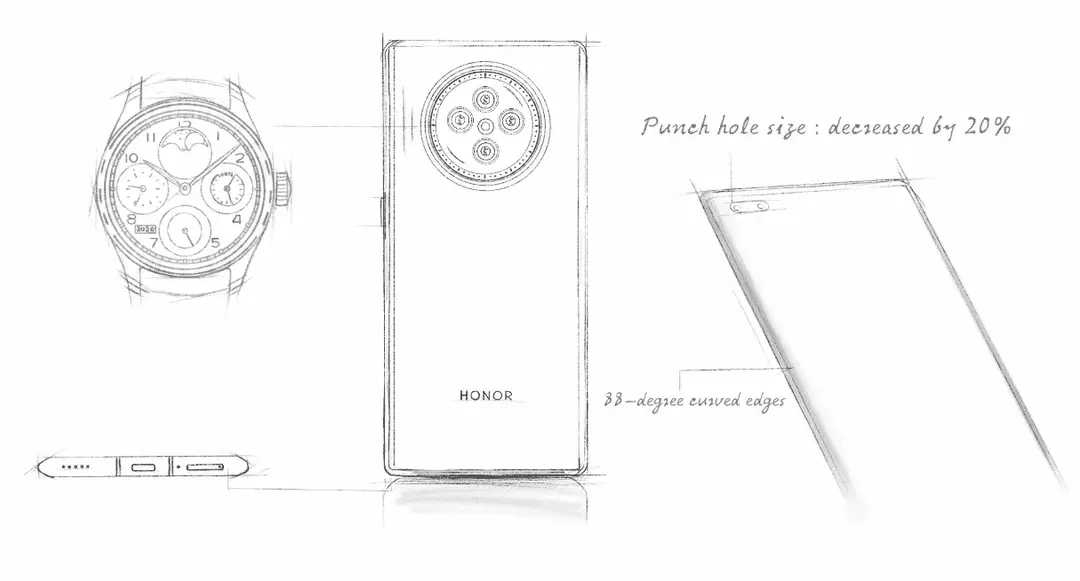 honor v40 sketch