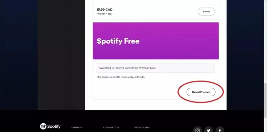 how to cancel spotify premium on desktop 3