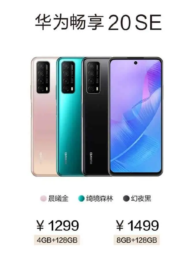 huawei enjoy 20 se 7