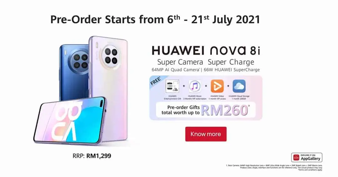 huawei nova 8i preorders