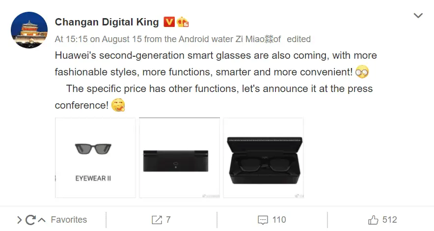 huawei smart glasses