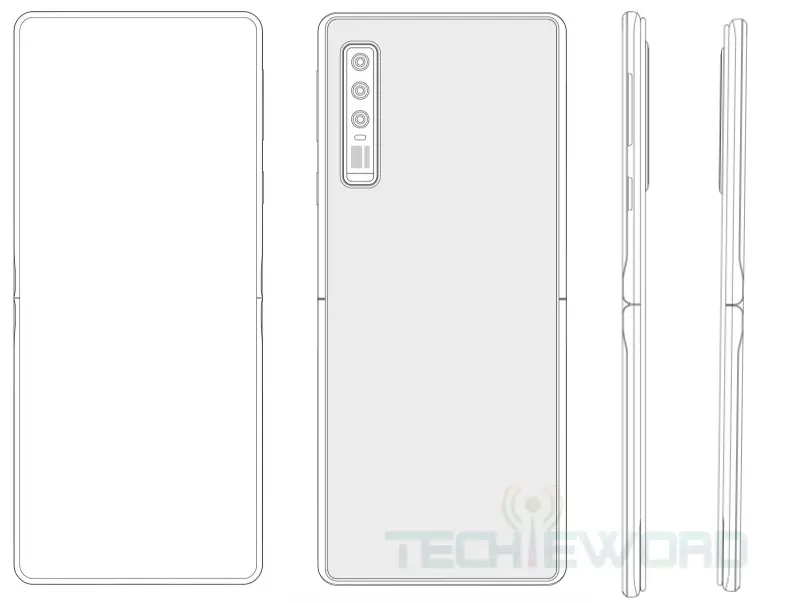 huawei verticle fold
