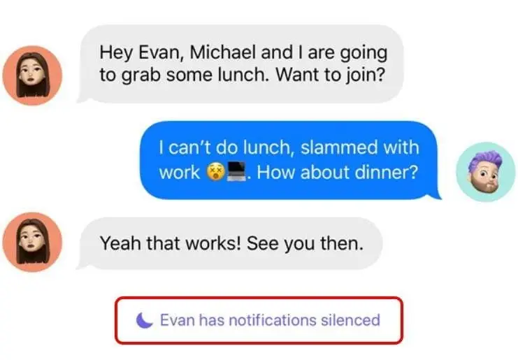 imessage notifications silenced